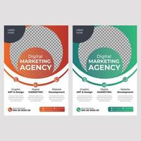 Digital Marketing Flyer Design Template vector