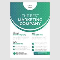 Marketing Flyer Design Template vector