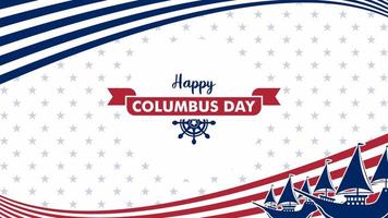 columbus day background for presentation color white vector