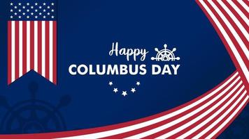 columbus day background for presentation vector