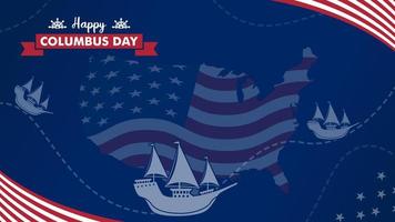 columbus day background for presentation vector