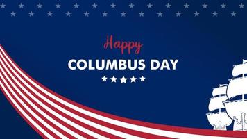 columbus day background for presentation vector