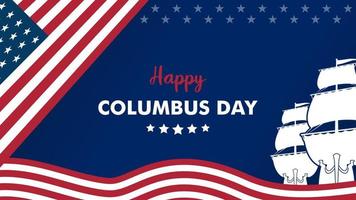 columbus day background for presentation vector