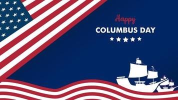 columbus day background for presentation vector