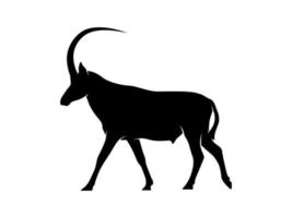 antelope animal vector silhouette