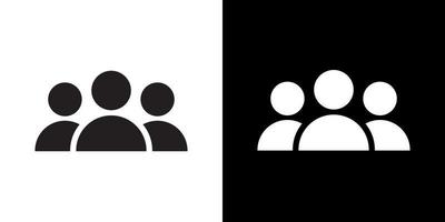 People, group, teamwork icon vector in clipart style