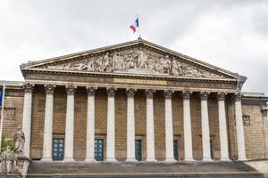 Rome, Italy, 2022 - Assemblee Nationale - Palais Bourbon - the French Parliament. photo