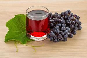 Grape juice and berries photo