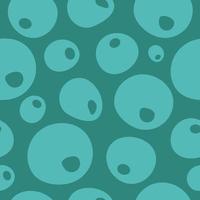 Mint green seamless pattern with bubbles vector