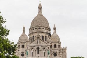 la arquitectura externa de sacre coeur, montmartre, parís, francia foto