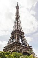 Eiffel Tower Paris portrait view photo