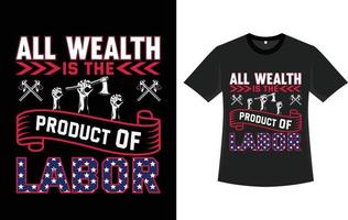 labour day t shirt design vector