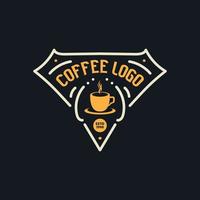 logotipo de la vendimia logotipo de lujo. logotipo retro de la cafetería. plantilla de logotipo vintage para cafetería vector
