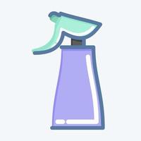 Icon Spray. suitable for Barbershop symbol. doodle style. simple design editable. design template vector. simple illustration vector