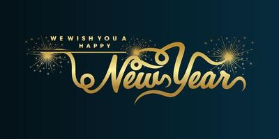 We wish you a happy New Year vector
