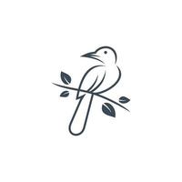 bird logo design template vector