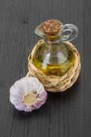 Garlic with oil photo