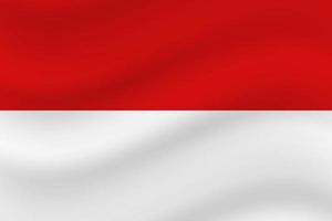 Illustration Indonesia flag background design vector for background