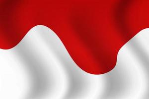 Wave Indonesia flag vector background design