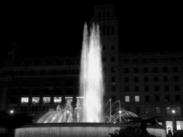 Barcelona at night photo