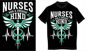 nurse tshirt design vector