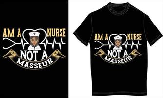 nurse tshirt design vector