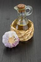 Garlic with oil photo