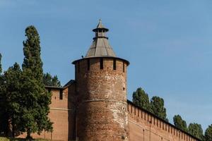 Kremlin wall at Nizhny Novgorod in summer. Russia photo