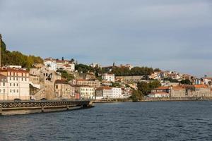 View of Porto city at the riverbank photo