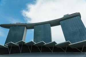 SINGAPORE - MAY 11, 2022 - Marina Bay Sands Integrated Resort on May 11, 2014 in Singapore. It was opened in 2011 and features world's most expensive standalone casino. photo