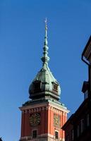 Varsovia, Polonia. casco antiguo - famoso castillo real. UNESCO sitio de Patrimonio Mundial. foto