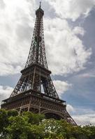 Eiffel Tower Paris portrait view photo