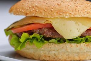 hamburger fast food photo