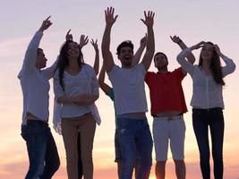 party people  on sunset photo