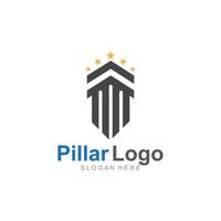 Pillar Logo Template,Column Vector Illustration icon