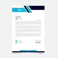 Modern Abstract Creative corporate Professional Letterhead Design Template. vector