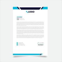 Modern Abstract Creative corporate Professional Letterhead Design Template. vector