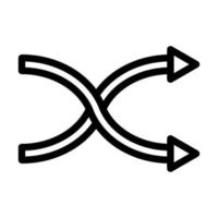 Shuffle Icon Design vector