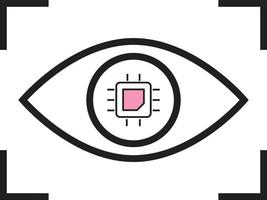 Eye Artificial Intelligence vector