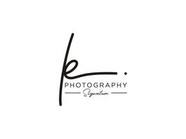 Letter LE Signature Logo Template Vector