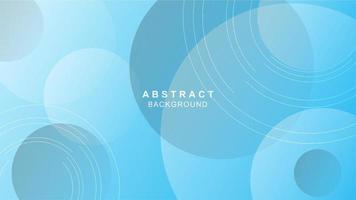 Blue gradient circles background vector