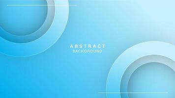 Blue gradient circles background vector