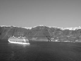 Santorin Island in greece photo