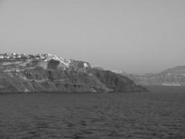 isla de santorín en grecia foto