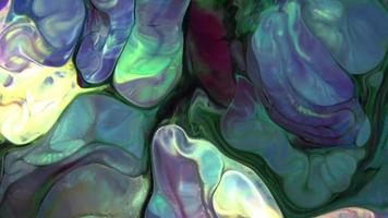 gotas de tinta bolhas e formas de esfera na turbulência de fundo de tinta colorida abstrata video