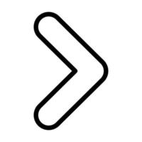 Right Chevron Icon Design vector
