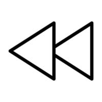 Backward Icon Design vector