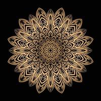 fondo de mandala de oro de lujo vector