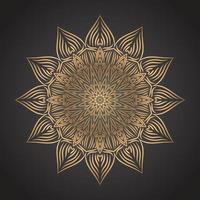 Luxury gold mandala background vector