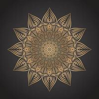 Luxury gold mandala background vector